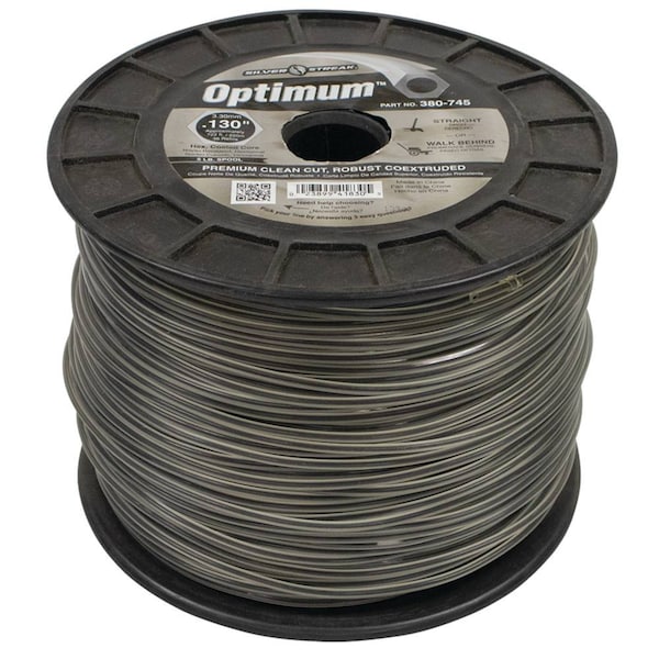 New Optimum Trimmer Line For 722' Approximate Length, Gray Color, 0.130 In. Diameter